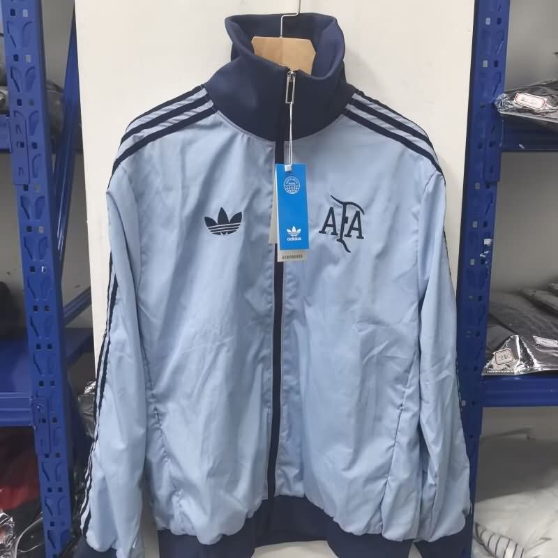 AAA(Thailand) Argentina 2025 Grey Soccer Windbreaker AAA(Thailand) Argentina 2025 Grey Soccer Windbreaker