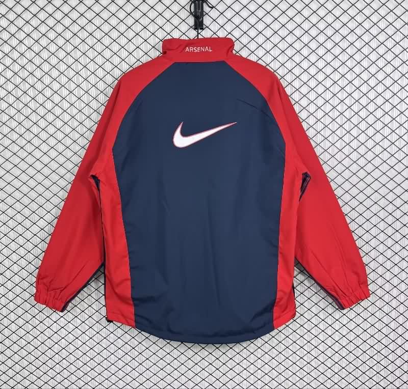 AAA(Thailand) Arsenal 25/26 Dark Blue Soccer Windbreaker 03