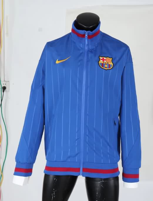 AAA(Thailand) Barcelona 25/26 Blue Soccer Windbreaker AAA(Thailand) Barcelona 25/26 Blue Soccer Windbreaker