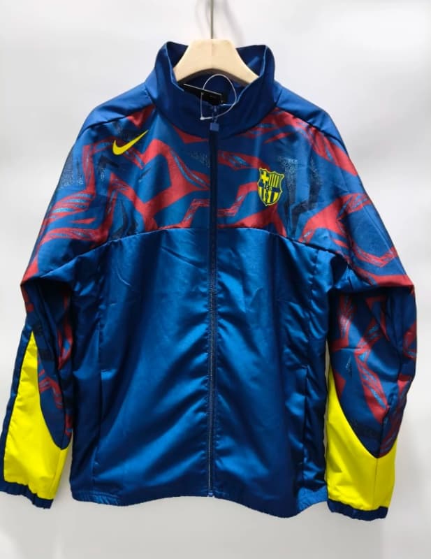 AAA(Thailand) Barcelona 25/26 Blue Soccer Windbreaker 02 AAA(Thailand) Barcelona 25/26 Blue Soccer Windbreaker 02