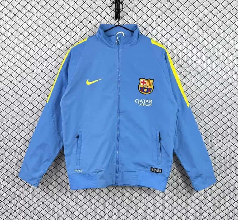 AAA(Thailand) Barcelona 25/26 Blue Soccer Windbreaker 03 AAA(Thailand) Barcelona 25/26 Blue Soccer Windbreaker 03
