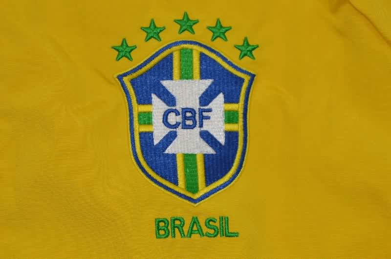 AAA(Thailand) Brazil 2025 Yellow Soccer Windbreaker