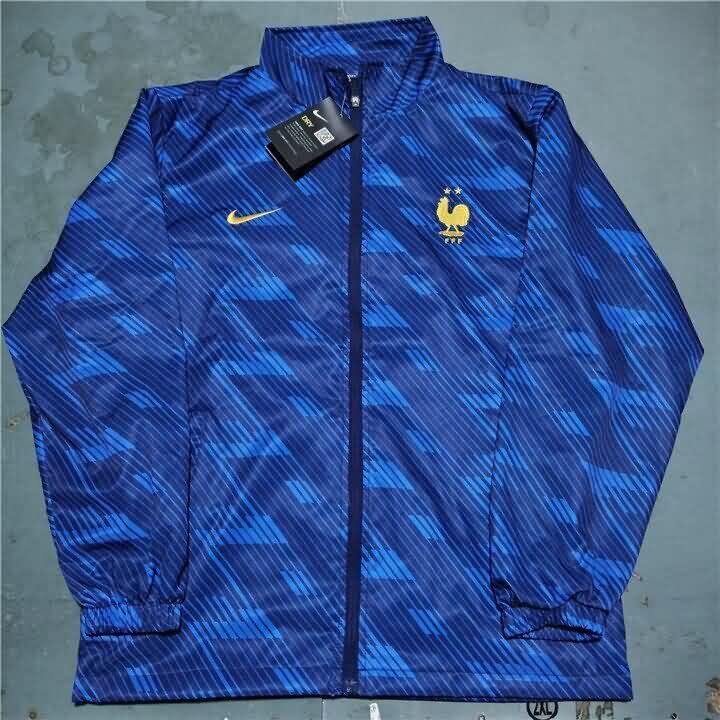 AAA(Thailand) France 2026 Dark Blue Soccer Windbreaker AAA(Thailand) France 2026 Dark Blue Soccer Windbreaker