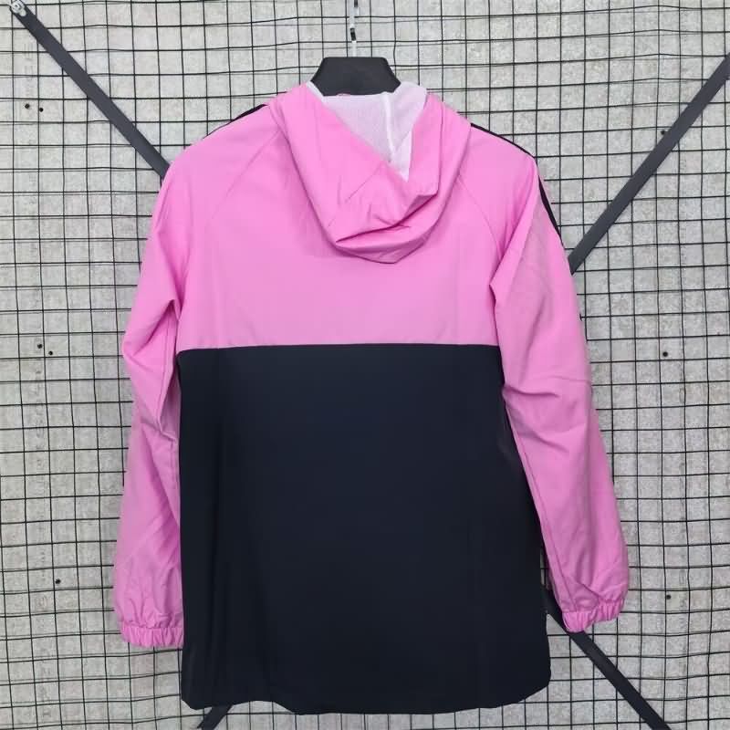 AAA(Thailand) Inter Miami 2025 Black Pink Soccer Windbreaker