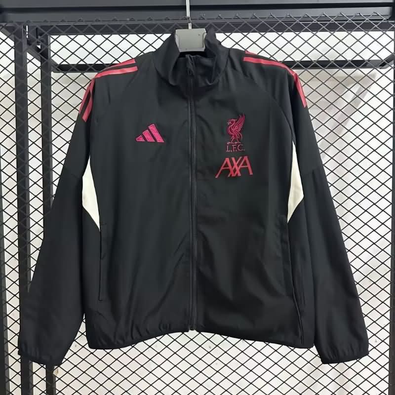 AAA(Thailand) Liverpool 25/26 Black Soccer Windbreaker 02  AAA(Thailand) Liverpool 25/26 Black Soccer Windbreaker 02