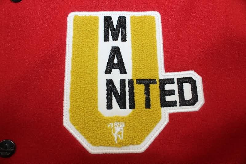 AAA(Thailand) Manchester United 25/26 Red Baseball Jacket
