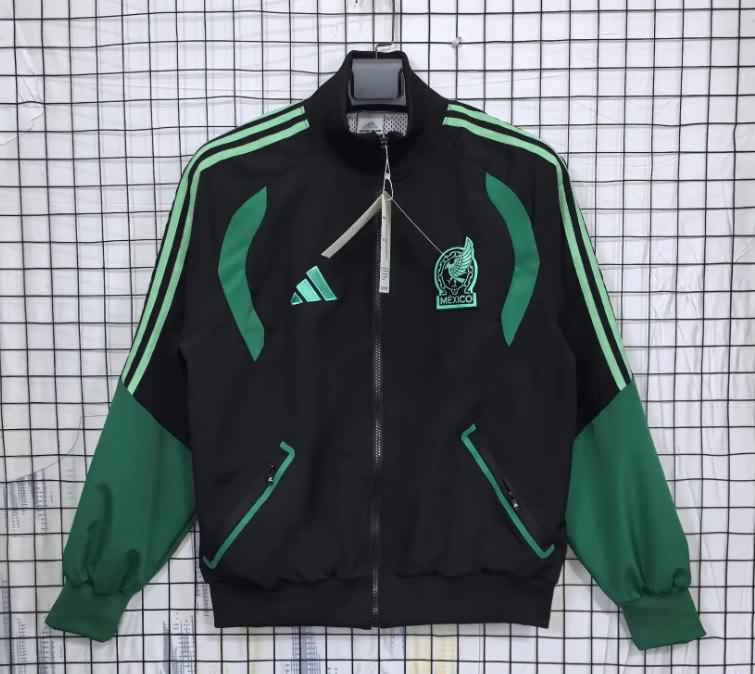 AAA(Thailand) Mexico 2025 Black Soccer Windbreaker AAA(Thailand) Mexico 2025 Black Soccer Windbreaker