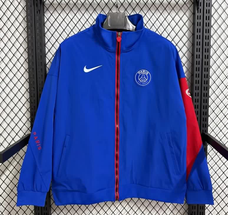 AAA(Thailand) Paris St German 25/26 Blue Soccer Windbreaker AAA(Thailand) Paris St German 25/26 Blue Soccer Windbreaker