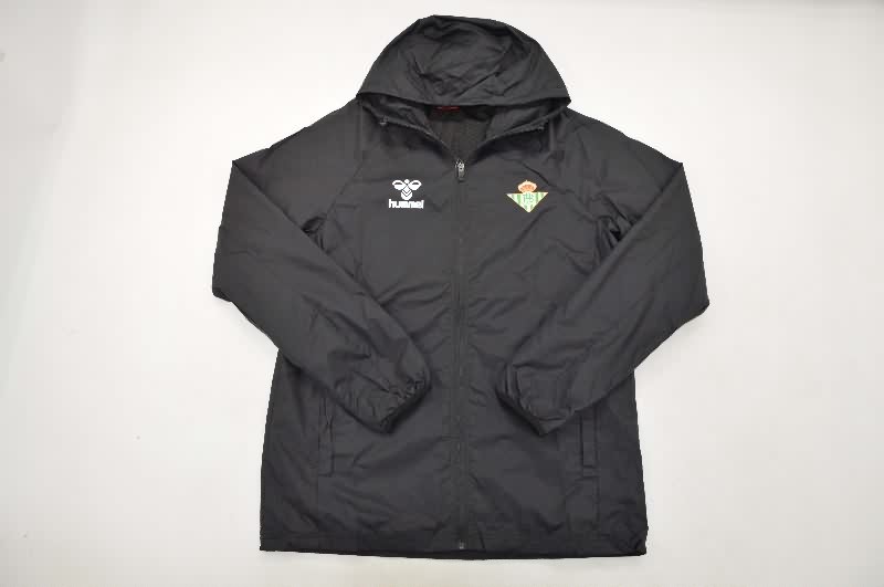 AAA(Thailand) Real Betis 25/26 Black Soccer Windbreaker AAA(Thailand) Real Betis 25/26 Black Soccer Windbreaker