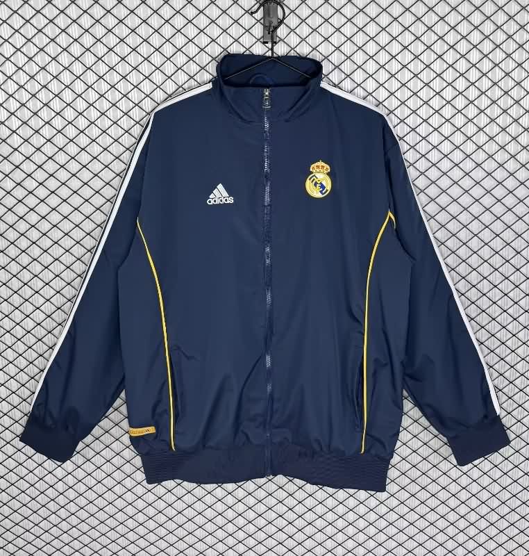 AAA(Thailand) Real Madrid 25/26 Dark Blue Soccer Windbreaker 04 AAA(Thailand) Real Madrid 25/26 Dark Blue Soccer Windbreaker 04