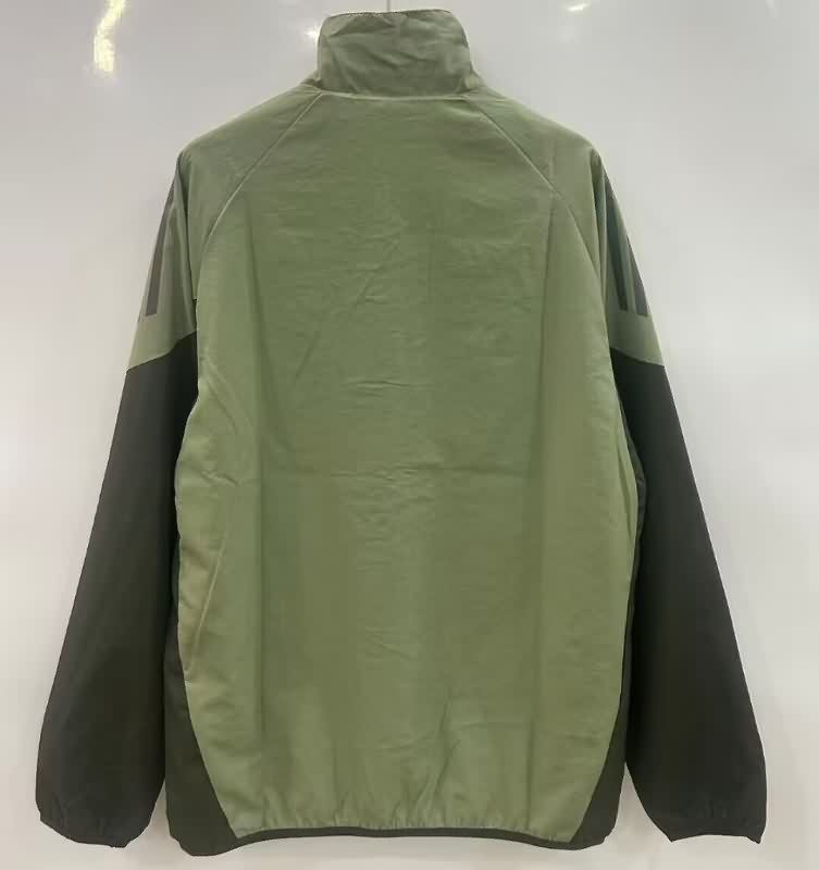 AAA(Thailand) Real Madrid 25/26 Green Soccer Windbreaker 03