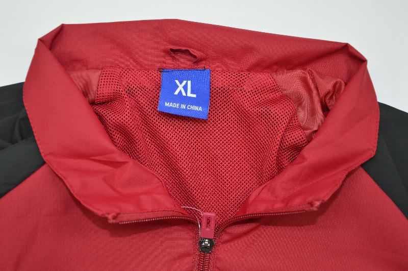 AAA(Thailand) River Plate 2025 Red Soccer Windbreaker