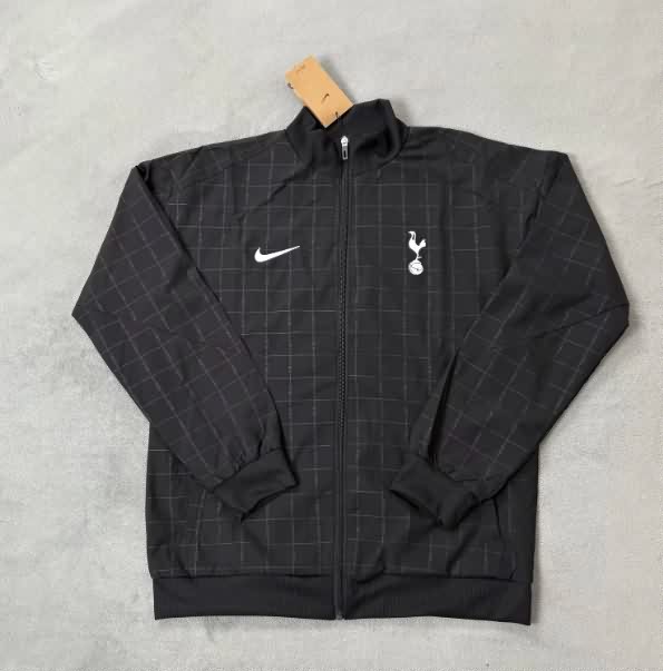 AAA(Thailand) Tottenham Hotspur 25/26 Black Soccer Windbreaker AAA(Thailand) Tottenham Hotspur 25/26 Black Soccer Windbreaker