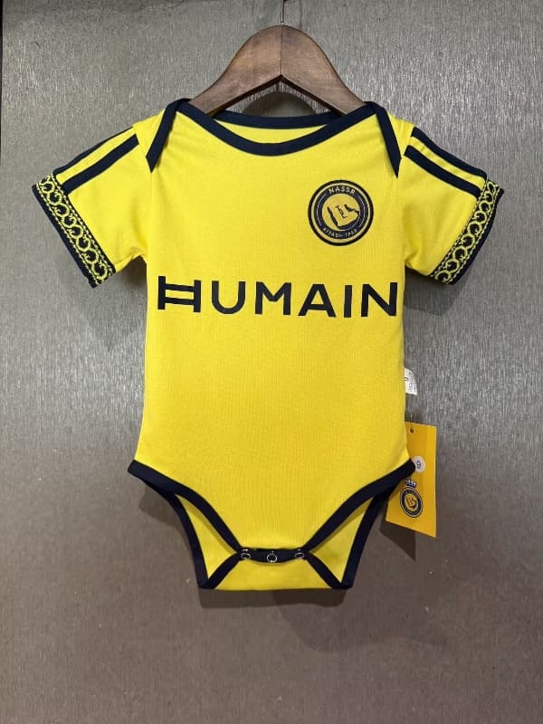 AAA(Thailand) Al Nassr FC 26/27 Home Baby Soccer Jerseys AAA(Thailand) Al Nassr FC 26/27 Home Baby Soccer Jerseys
