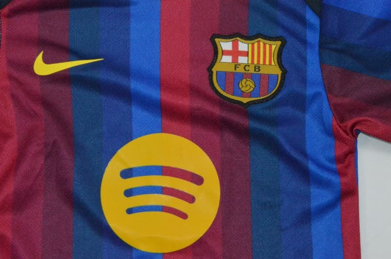 AAA(Thailand) Barcelona 26/27 Home Baby Soccer Jerseys