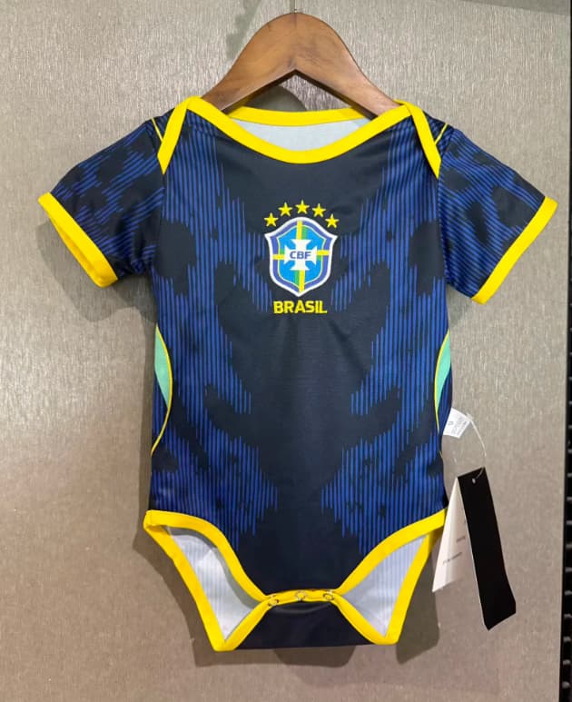 AAA(Thailand) Brazil 2026 Away Baby Soccer Jerseys AAA(Thailand) Brazil 2026 Away Baby Soccer Jerseys