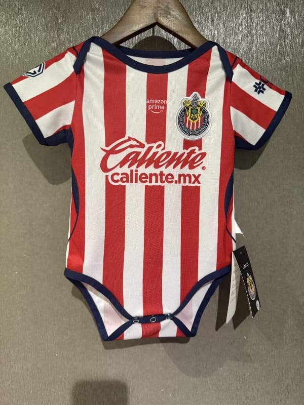 AAA(Thailand) Guadalajara 26/27 Home Baby Soccer Jerseys AAA(Thailand) Guadalajara 26/27 Home Baby Soccer Jerseys