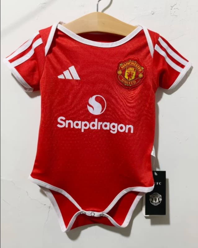 AAA(Thailand) Manchester United 26/27 Home Baby Soccer Jerseys