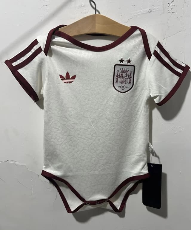 AAA(Thailand) Spain 2026 Away Baby Soccer Jerseys 2 Stars