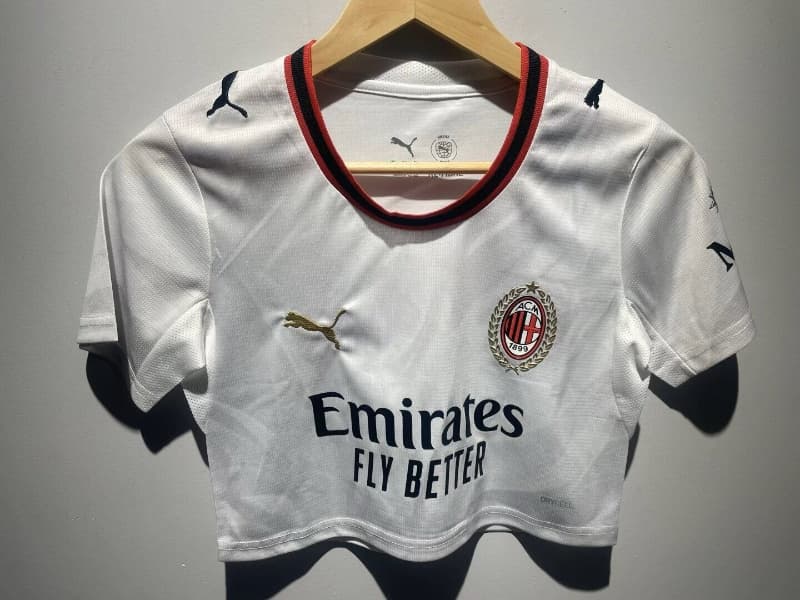 AAA(Thailand) AC Milan 26/27 Away Women Cropped Soccer Jersey