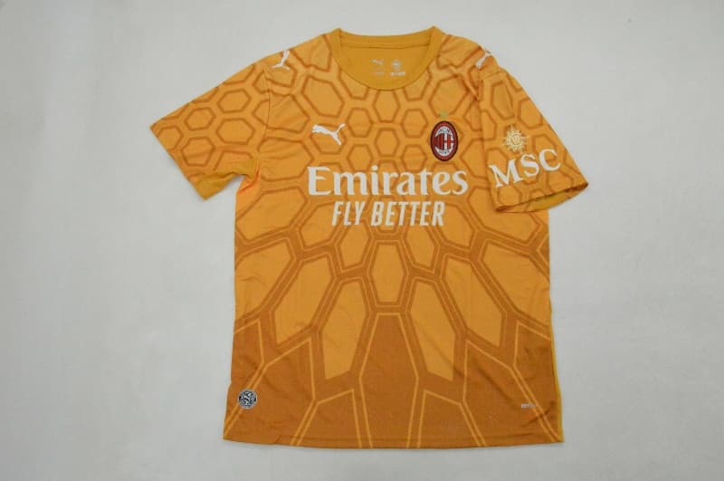 AAA(Thailand) AC Milan 26/27 Goalkeeper Yellow Soccer Jersey