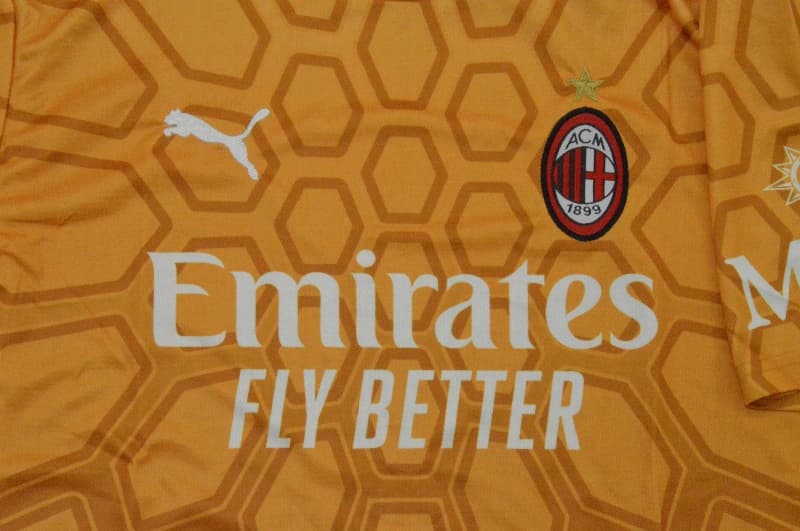 AAA(Thailand) AC Milan 26/27 Goalkeeper Yellow Soccer Jersey