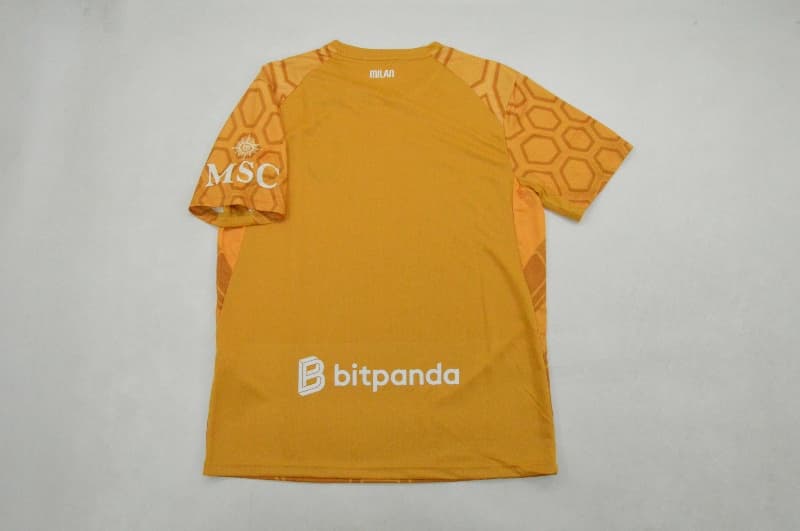 AAA(Thailand) AC Milan 26/27 Goalkeeper Yellow Soccer Jersey