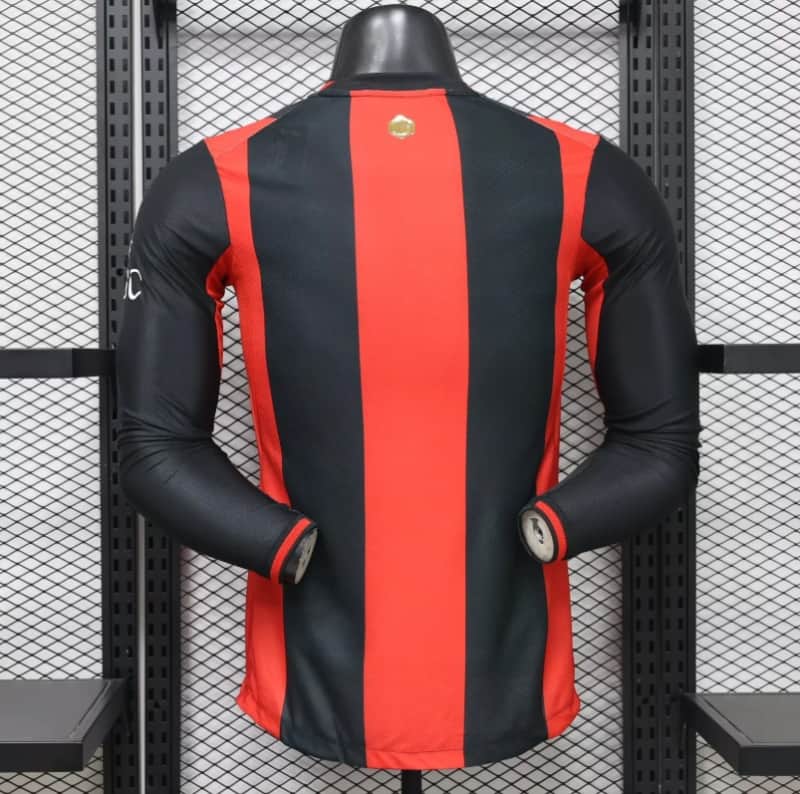 AAA(Thailand) AC Milan 26/27 Home Long Sleeve Soccer Jersey (Player)