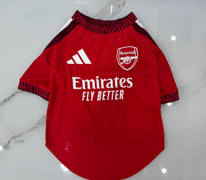 AAA(Thailand) Arsenal 26/27 Home Pet Soccer Jersey AAA(Thailand) Arsenal 26/27 Home Pet Soccer Jersey