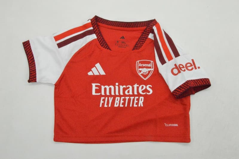 AAA(Thailand) Arsenal 26/27 Home Women Cropped Soccer Jersey AAA(Thailand) Arsenal 26/27 Home Women Cropped Soccer Jersey