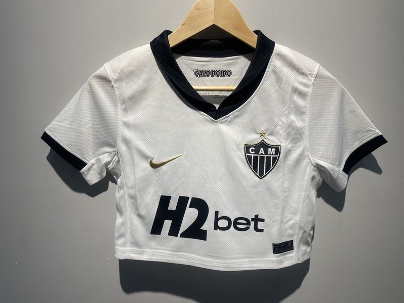 AAA(Thailand) Atletico Mineiro 2026 Away Women Cropped Soccer Jersey AAA(Thailand) Atletico Mineiro 2026 Away Women Cropped Soccer Jersey