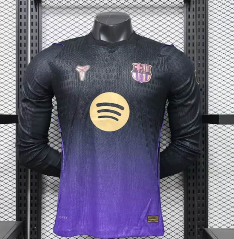 AAA(Thailand) Barcelona 26/27 Away Long Sleeve Soccer Jersey (Player)