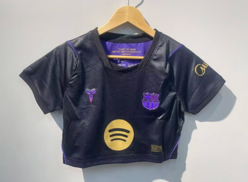 AAA(Thailand) Barcelona 26/27 Away Women Cropped Soccer Jersey
