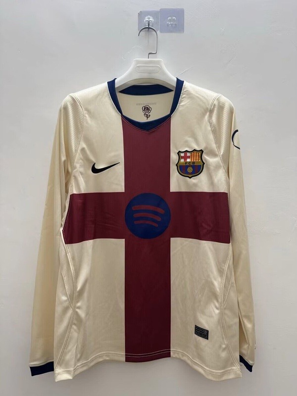 AAA(Thailand) Barcelona 26/27 Fourth Long Sleeve Soccer Jersey