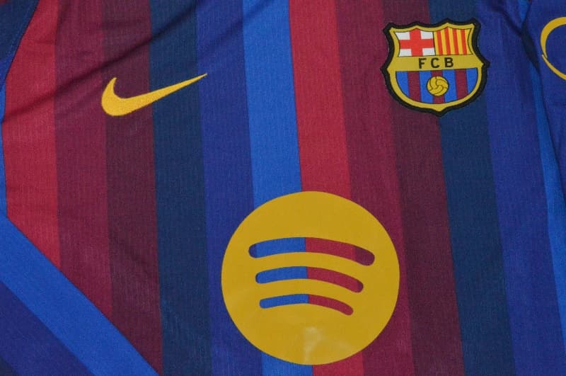 AAA(Thailand) Barcelona 26/27 Home Long Sleeve Soccer Jersey