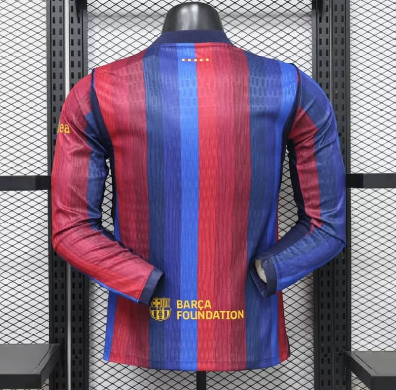 AAA(Thailand) Barcelona 26/27 Home Long Sleeve Soccer Jersey (Player)