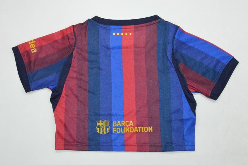 AAA(Thailand) Barcelona 26/27 Home Women Cropped Soccer Jersey