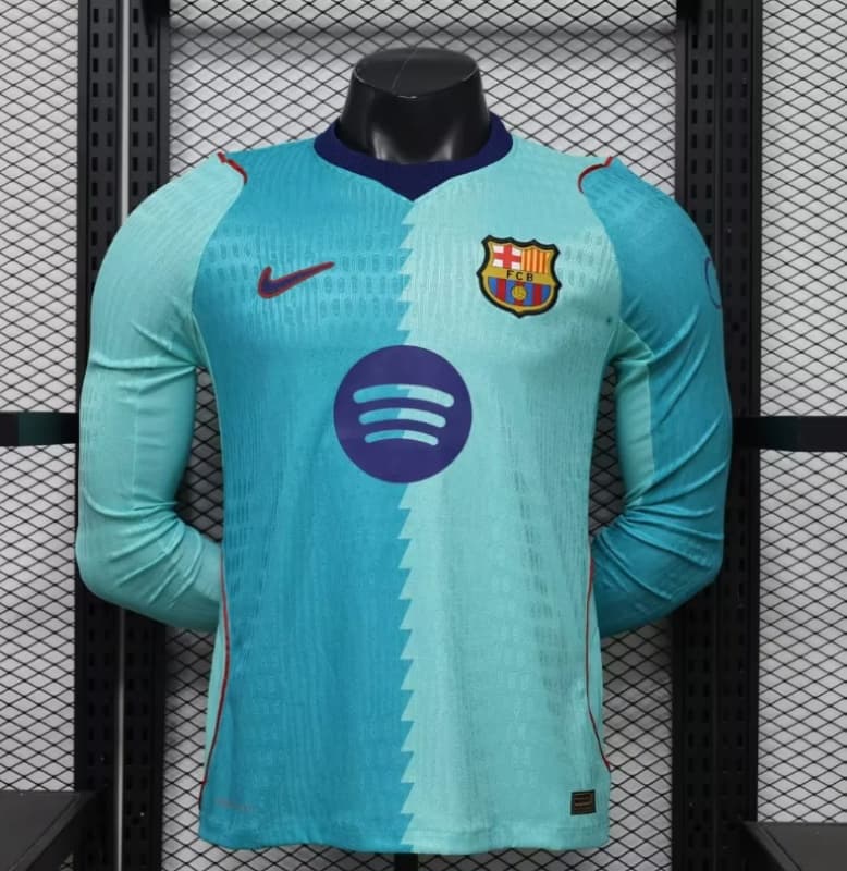 AAA(Thailand) Barcelona 26/27 Third Long Sleeve Soccer Jersey (Player) Leaked AAA(Thailand) Barcelona 26/27 Third Long Sleeve Soccer Jersey (Player) Leaked