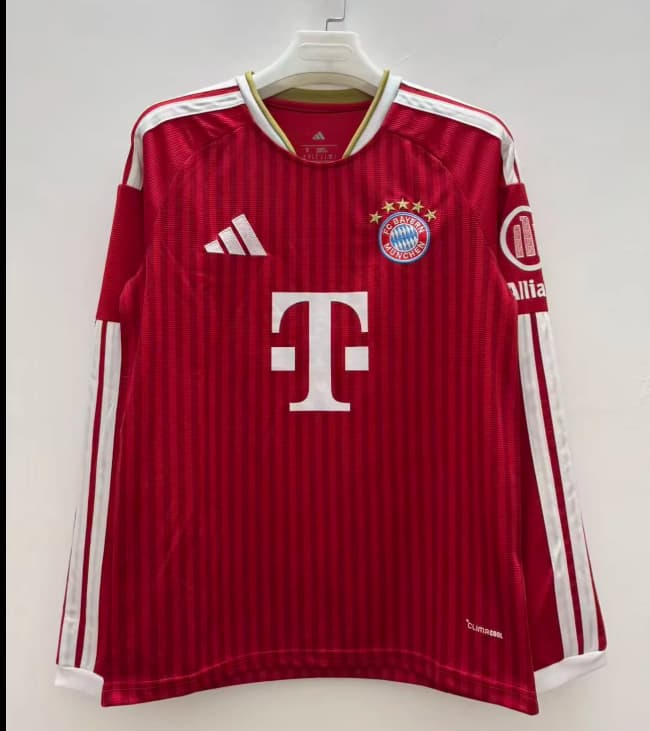 AAA(Thailand) Bayern Munich 26/27 Home Long Sleeve Soccer Jersey (Leaked)