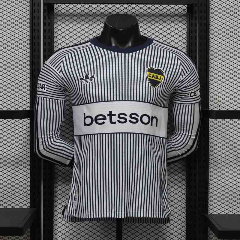 AAA(Thailand) Boca Juniors 2026 Away Long Sleeve Soccer Jersey (Player)