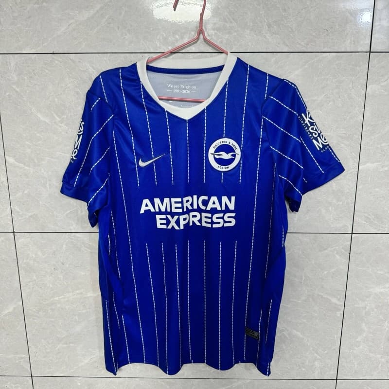 AAA(Thailand) Brighton 26/27 Home Soccer Jersey AAA(Thailand) Brighton 26/27 Home Soccer Jersey