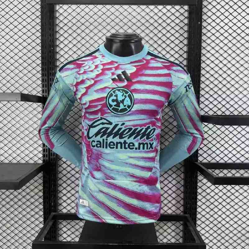 AAA(Thailand) Club America 26/27 Goalkeeper Purple Long Sleeve Soccer Jersey (Player)