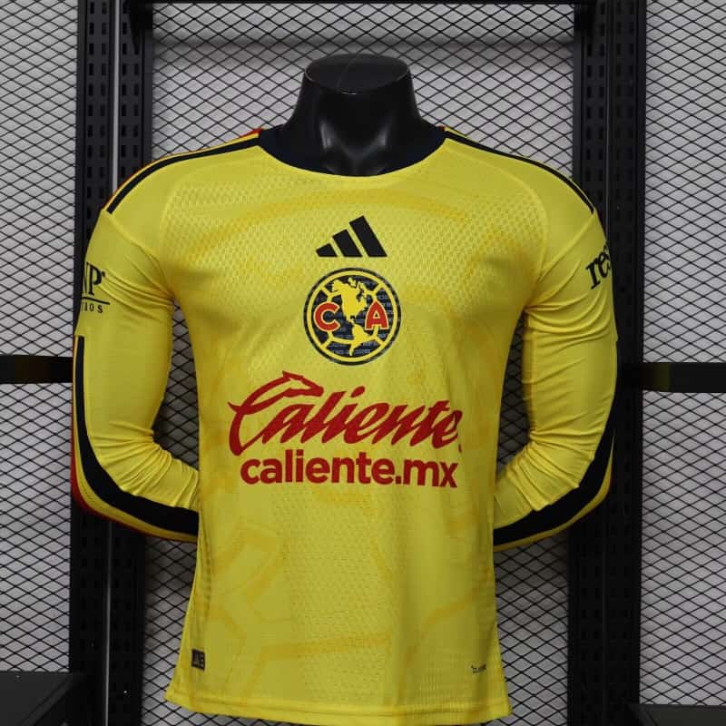 AAA(Thailand) Club America 26/27 Home Long Sleeve Soccer Jersey (Player) AAA(Thailand) Club America 26/27 Home Long Sleeve Soccer Jersey (Player)