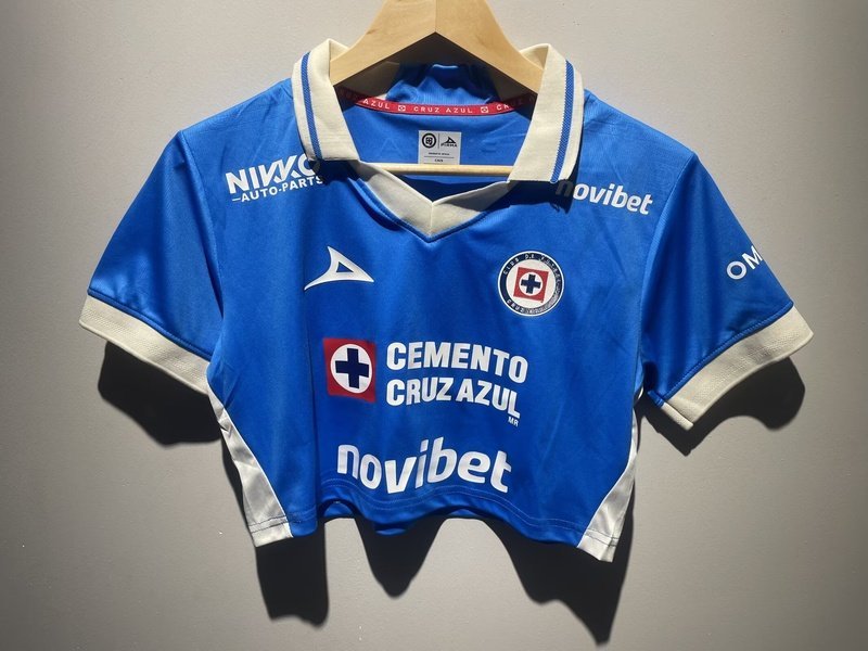 AAA(Thailand) Cruz Azul 26/27 Home Women Cropped Soccer Jersey