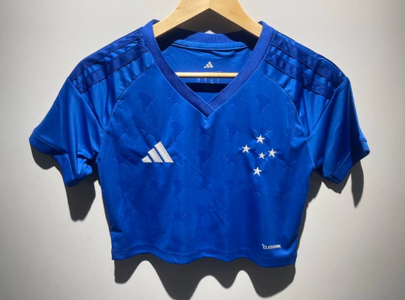 AAA(Thailand) Cruzeiro 2026 Home Women Cropped Soccer Jersey AAA(Thailand) Cruzeiro 2026 Home Women Cropped Soccer Jersey