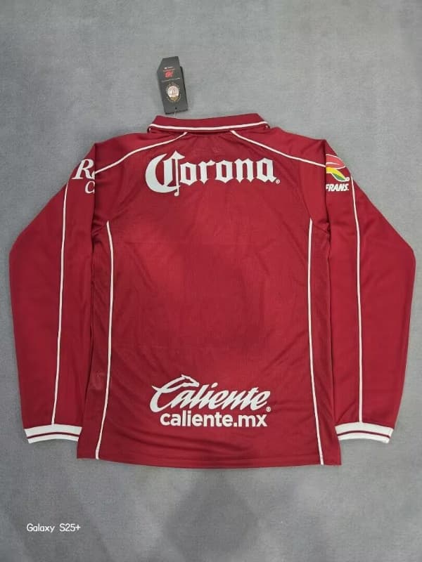 AAA(Thailand) Deportivo Toluca 26/27 Home Long Sleeve Soccer Jersey