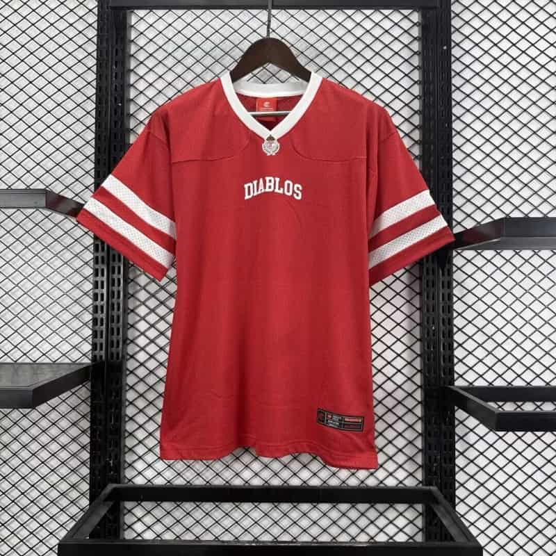 AAA(Thailand) Deportivo Toluca 26/27 Red NFL Jersey AAA(Thailand) Deportivo Toluca 26/27 Red NFL Jersey