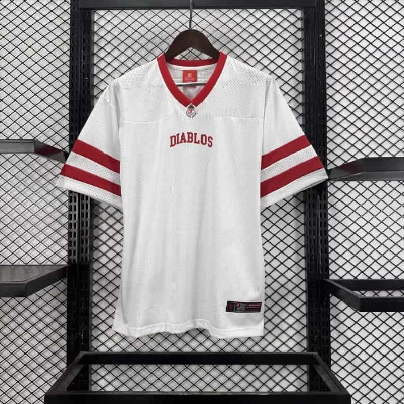 AAA(Thailand) Deportivo Toluca 26/27 White NFL Jersey AAA(Thailand) Deportivo Toluca 26/27 White NFL Jersey