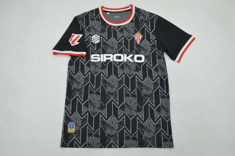 AAA(Thailand) Gijon 26/27 Goalkeeper Black Soccer Jersey