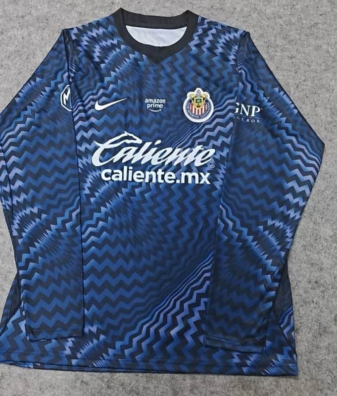 AAA(Thailand) Guadalajara 26/27 Goalkeeper Dark Blue Long Sleeve Soccer Jersey